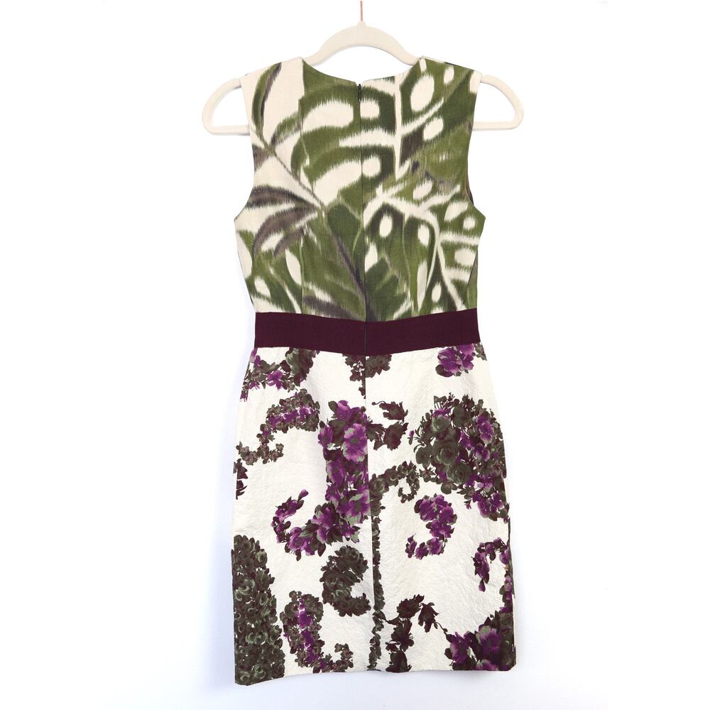 Giambattista Valli Paris Silk Cotton Dress Floral Size 38 XXS - Picture 10 of 11